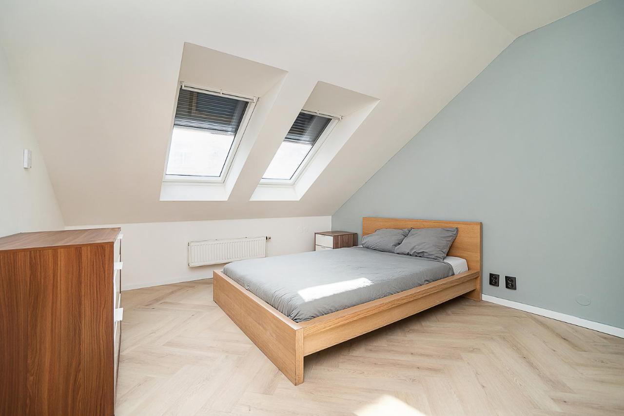 Big 4-Bedroom Flat, Terrace With Great Vitkov View Prag Dış mekan fotoğraf